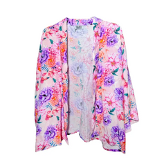 Kimono - Pink Flower - Tekstiilit, Vaatteet