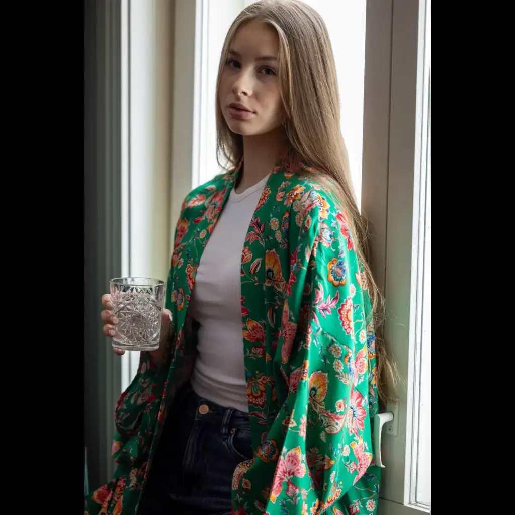 Lempi Green India kimono - KIVAA JA KAUNISTA, Kylpytakit,