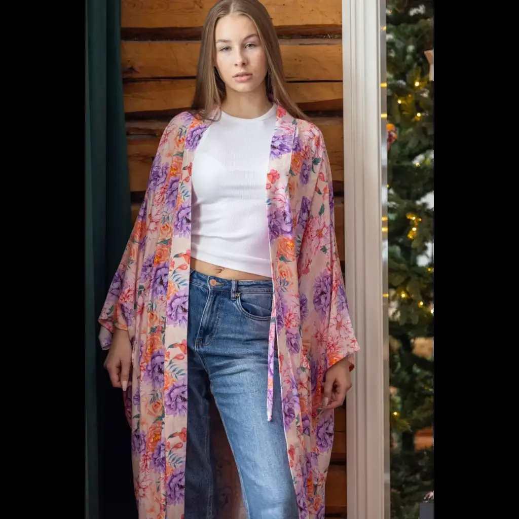 Lempi Pastel flower kimono - KIVAA JA KAUNISTA, Kylpytakit,