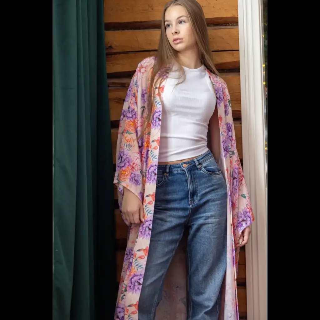 Lempi Pastel flower kimono - KIVAA JA KAUNISTA, Kylpytakit,