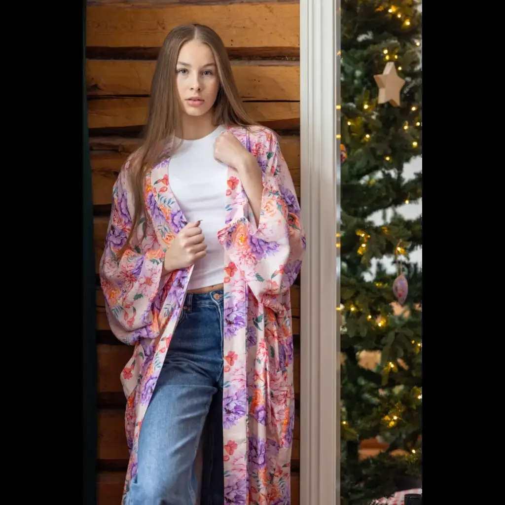 Lempi Pastel flower kimono - KIVAA JA KAUNISTA, Kylpytakit,