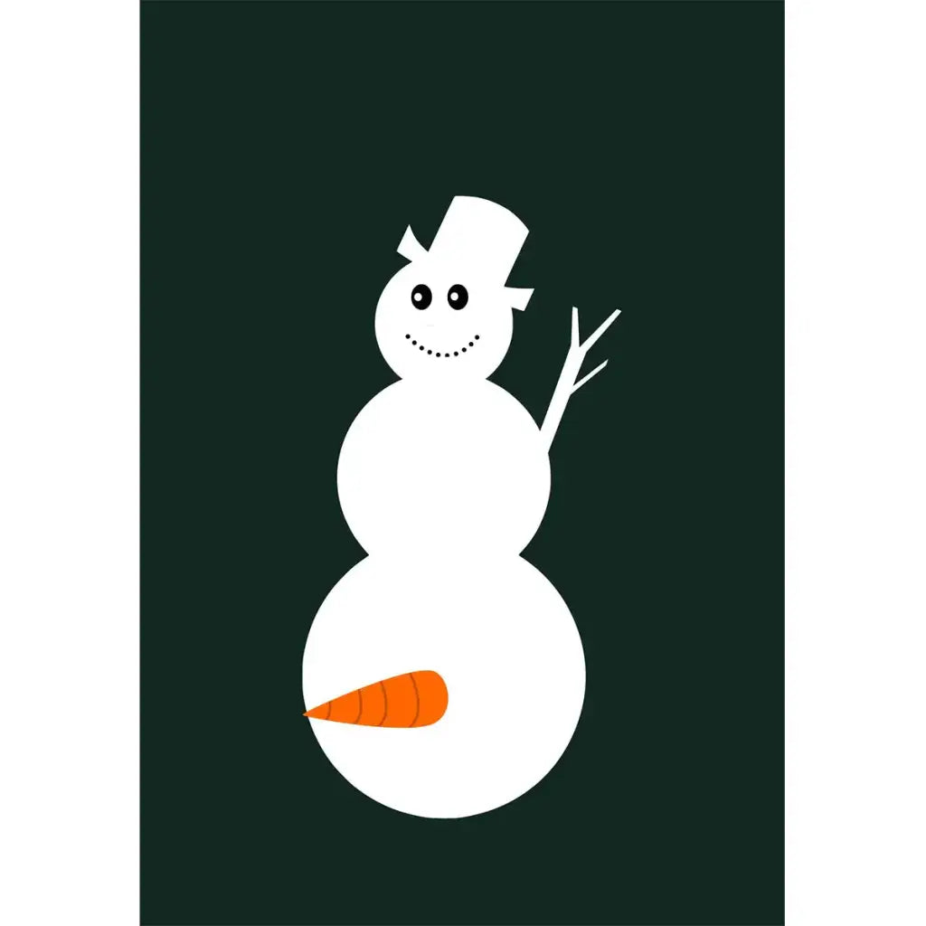 Snowman - kortti - huumorikortit, joulu, joulukortit, kiva,