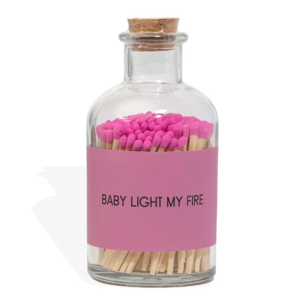 Tändstickor i en Glasflaska | Baby Light My Fire - DEKOR - Ljus